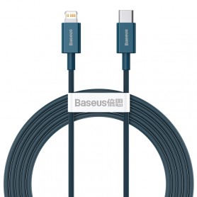 Baseus Cable superieur 20W USB-C / Type-C to 8 Pin Interface Fast Charging Data Cable, Cable Taille: 2m