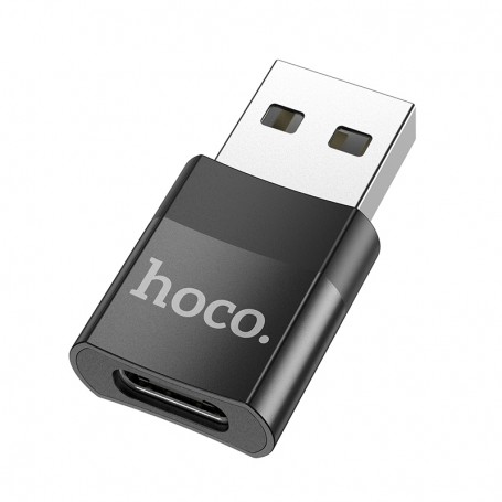 Adaptateur Hoco Mini USB-C femelle vers USB male.
