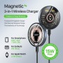 Chargeur sans fil à aspiration magnétique MagSafe transparent 15W