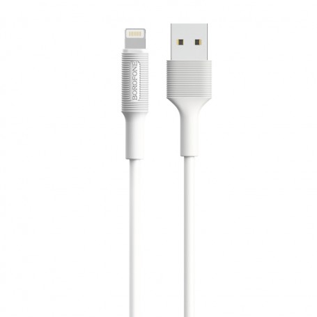 Borofone 2A 8 Pin Cable de charge lightning, Longueur: 100 cm Blanc